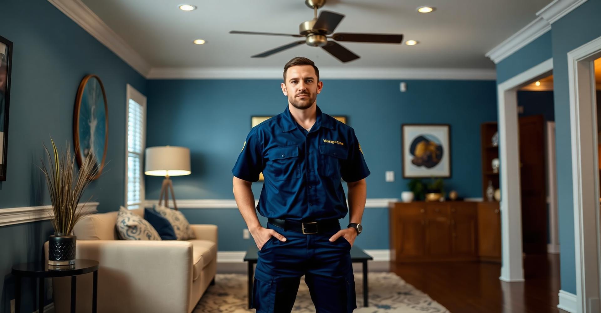 Katy Water Damage Pros restoration technician inside a Katy Texas home